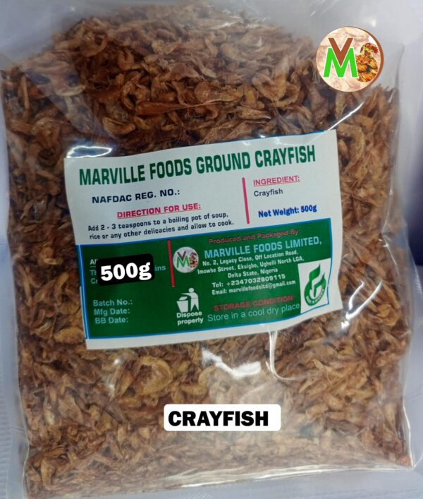 Ground crayfish (N1,700 per roll of 10g)